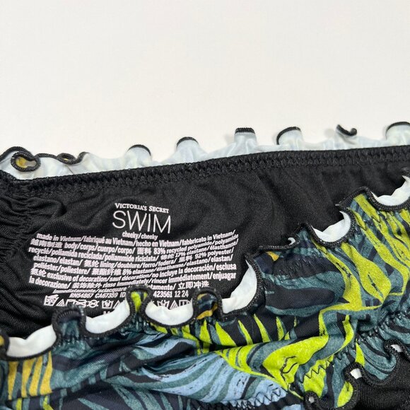 Victoria Secret 34C M Bombshell Push Up Bikini Top Cheeky Bottom Set Palm Royale - Picture 12 of 12